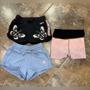 Adidas,Champion, and FP Movement Shorts bundle. Size XS